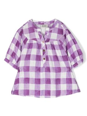 Scotch & Soda gingham check-pattern shirt - Purple