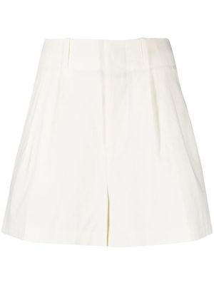 Scotch & Soda high-waisted tailored shorts - White