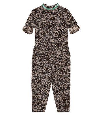 Scotch & Soda Kids Leopard-print jumpsuit