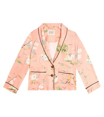 Scotch & Soda Kids Printed blazer