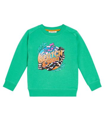 Scotch & Soda Kids Printed cotton-blend sweatshirt