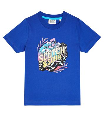 Scotch & Soda Kids Printed cotton jersey T-shirt