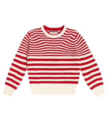 Scotch & Soda Kids Striped cotton-blend sweater