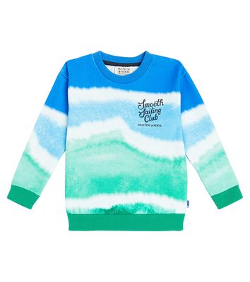 Scotch & Soda Kids Tie-dye cotton jersey sweatshirt