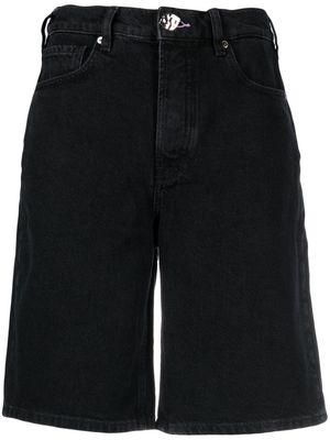 Scotch & Soda logo-patch denim shorts - Black