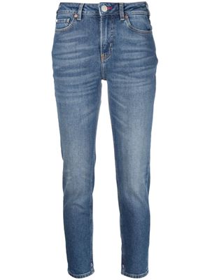 Scotch & Soda logo-patch skinny-leg jeans - Blue