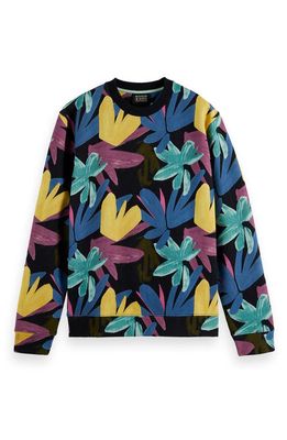 Scotch & Soda Men's Floral Sweatshirt in Combo A