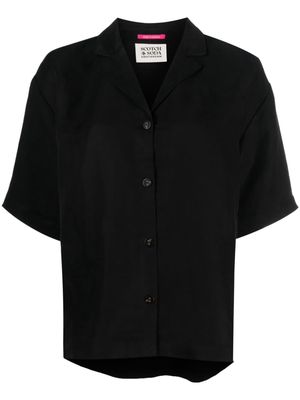 Scotch & Soda notched-collar shirt - Black