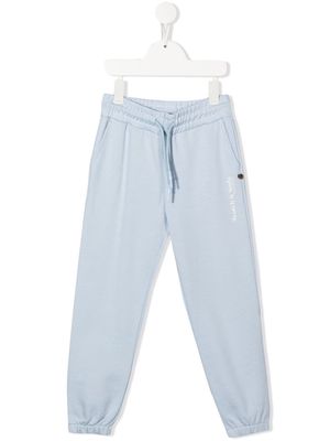 Scotch & Soda organic-cotton logo track pants - Blue