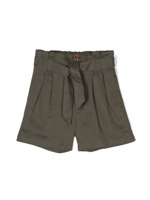 Scotch & Soda pleated paperbag shorts - Green