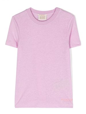 Scotch & Soda round neck short-sleeve T-shirt - Purple