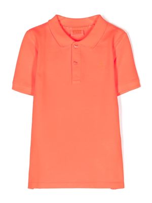Scotch & Soda short-sleeved cotton pollo shirt - Orange