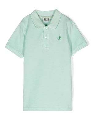 Scotch & Soda short-sleeved cotton polo shirt - Green