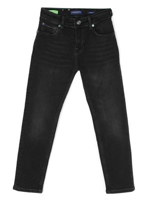 Scotch & Soda slim-cut leg trousers - Black