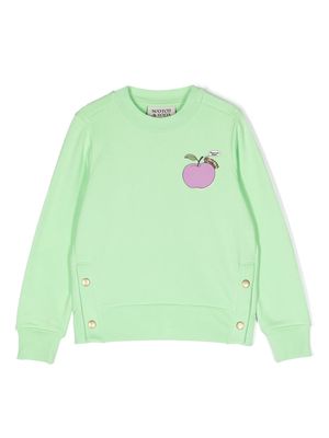 Scotch & Soda slogan-print organic cotton sweatshirt - Green
