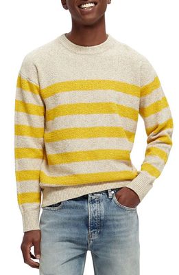 Scotch & Soda Stripe Crewneck Sweater in 0217-Combo A