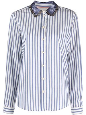 Scotch & Soda stripe-print cotton shirt - White