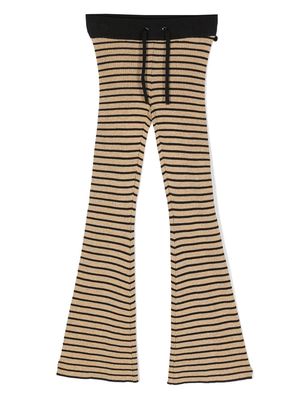 Scotch & Soda striped flared leggings - Neutrals