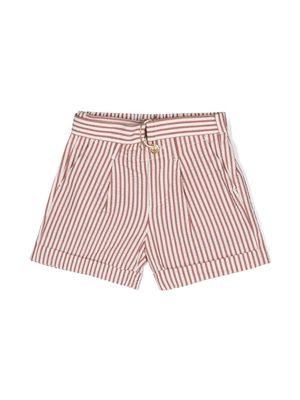 Scotch & Soda striped seersucker shorts - Red