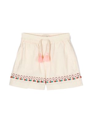 Scotch & Soda tassel-detail seersucker shorts - Neutrals