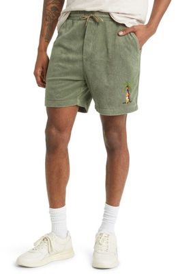 Scotch & Soda Terry Cloth Bermuda Shorts in 0115-Army