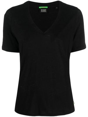 Scotch & Soda V-neck short-sleeve T-shirt - Black