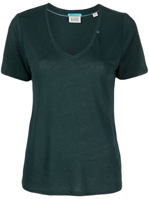 Scotch & Soda V-neck short-sleeve T-shirt - Green