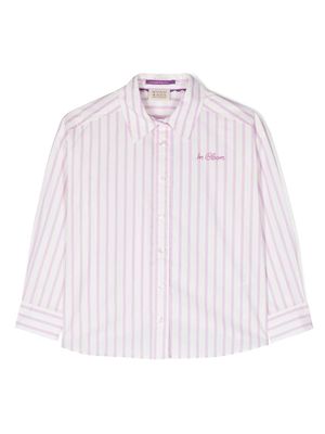 Scotch & Soda vertical-stripe organic cotton shirt - Purple