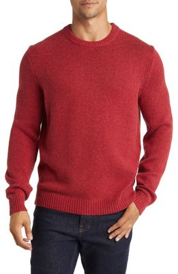 Scott Barber Cashmere & Cotton Crewneck Sweater in Tomato