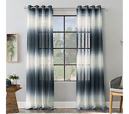 Scott Living Atlantic Ombre Sheer Curtain Panel 52"x96"