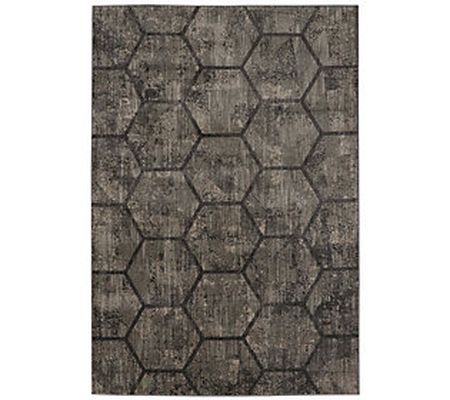 Scott Living Geometric Collage Gray 8' x 11' Ar ea Rug