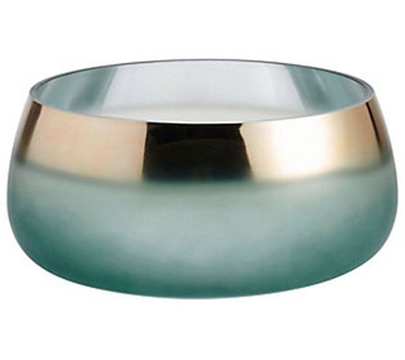 Scott Living Luxe Jade Frost Glass Wide Vase