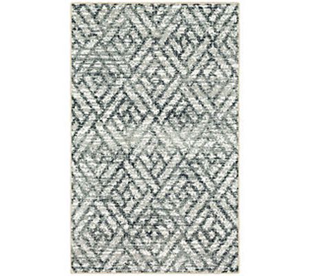 Scott Living Origami Diamond Gray 7'6" x 10' Ar ea Rug