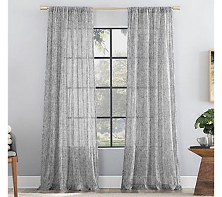 Scott Living Tulin Watercolor Sheer Curtain Pan el 50"x84"