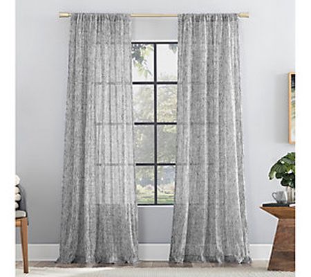 Scott Living Tulin Watercolor Sheer Curtain Pan el 50"x96"