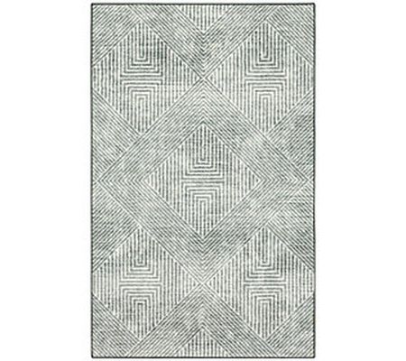 Scott Living Vertigo Gray 7'6" x 10' Area Rug