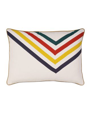 Scout Arrow-Stripe Bolster Pillow