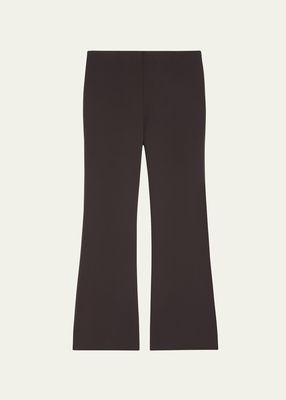 Scuba Mid-Rise Kick Flare Pants