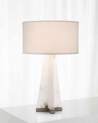 Sculptural Alabaster Table Lamp