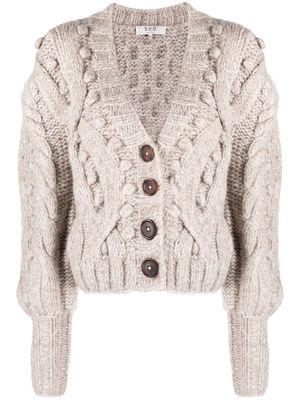 Sea Caden pom pom-embellished cardigan - Neutrals