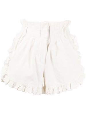 Sea Chiara ruffled shorts - White