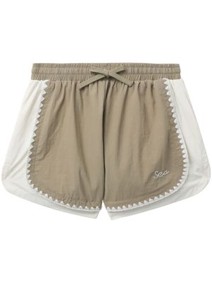 Sea colourblock panelled shorts - Neutrals