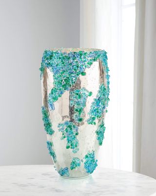 Sea Glass Mirror Vase