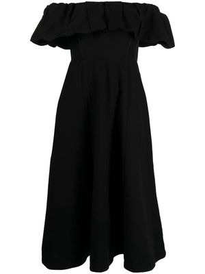 Sea Leona cotton midi dress - Black