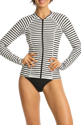 Sea Level Amalfi Long Sleeve Rashguard in Black