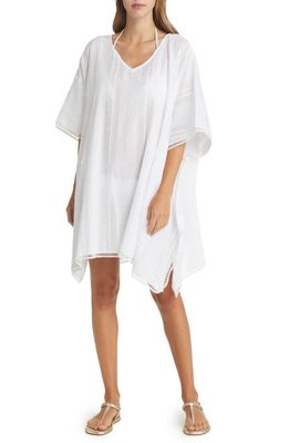 Sea Level Heatwave Cover-Up Caftan in White