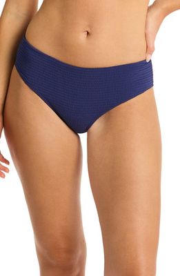 Sea Level Mid Bikini Bottoms in French Navy at Nordstrom, Size 4 Us