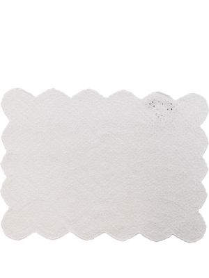 Sea Vienne eyelet-detail placemat - White