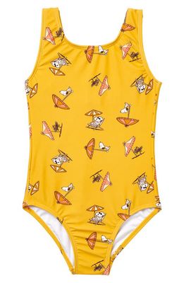 SEAESTA SURF Kids' One-Piece Swimsuit in Yellow