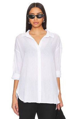 Seafolly Classic Beach Shirt in White